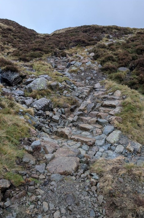 repaired path surface on top of loft beck