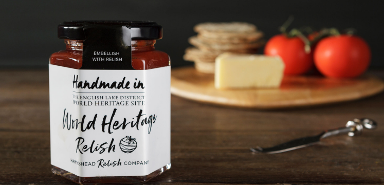 a jar of Lake District branded chutney