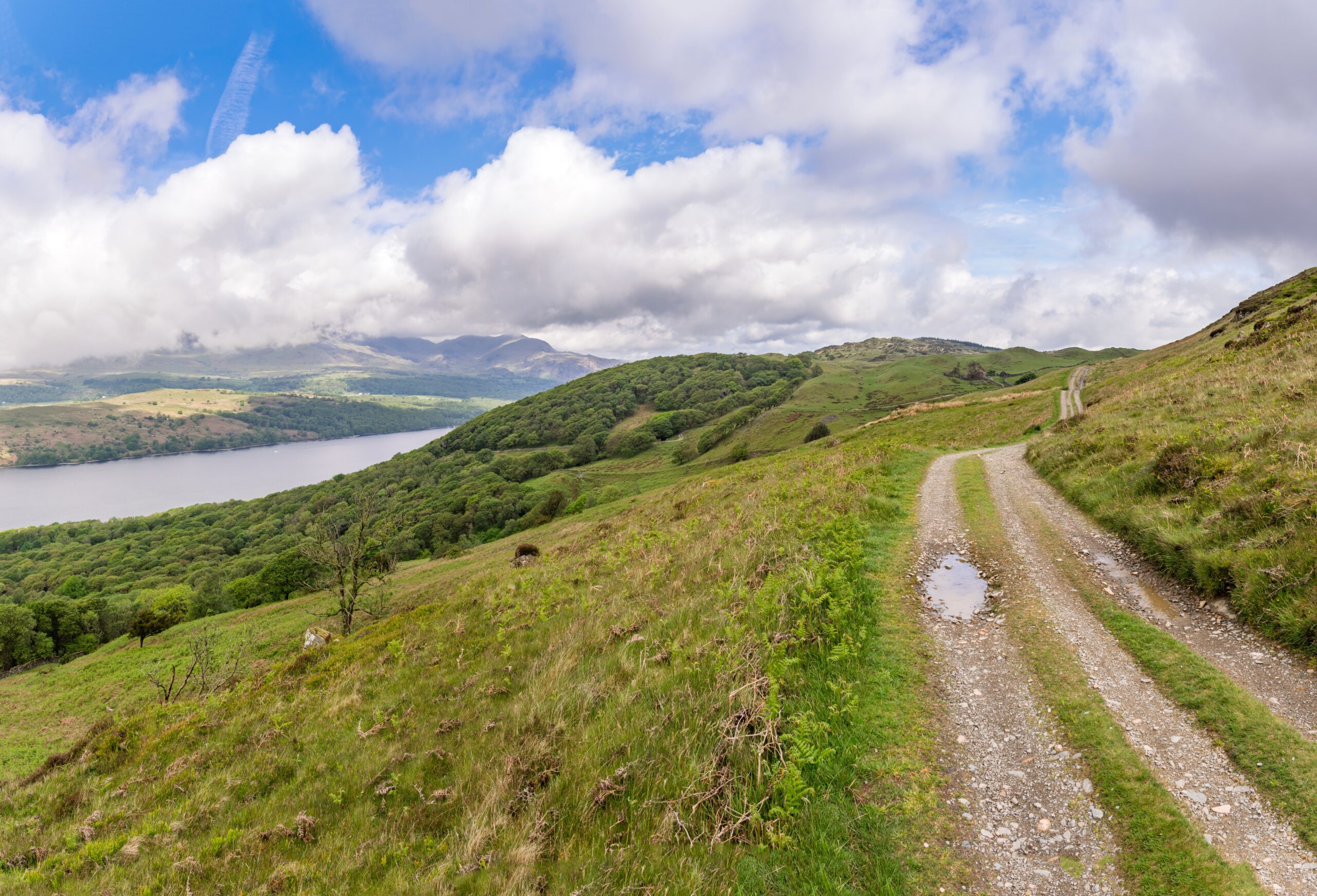Nibthwaite to Parkamoor Unsealed Road - 2026, Coniston Water Panorama