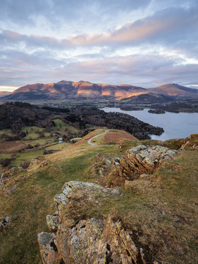 A view of Skiddaw from Catbells